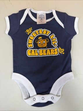 Rivalry Threads Sweetest Lil' Cal Bears Navy One-Piece Bodysuit size 0-3 months